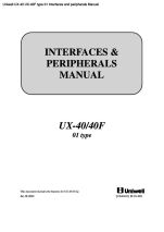 UX-40 UX-40F type 01 Interfaces and peripherals
